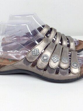 Dansko Janie Leather Strappy Slides Women's 39 EU / 8.5-9 US Slip On Comfort
